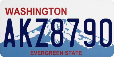 WA license plate AKZ8790