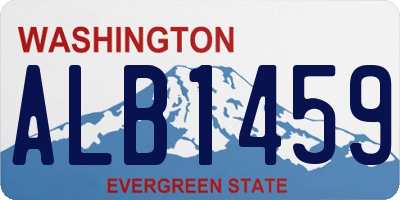 WA license plate ALB1459