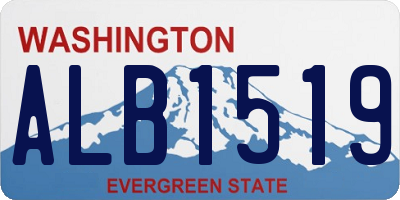 WA license plate ALB1519