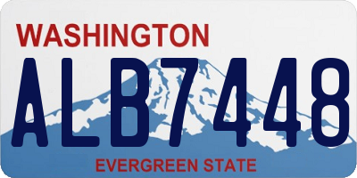 WA license plate ALB7448