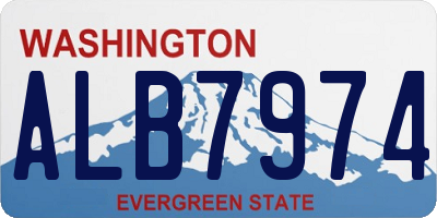 WA license plate ALB7974