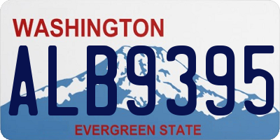 WA license plate ALB9395