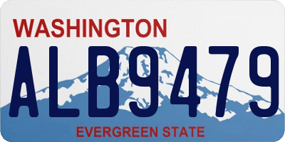 WA license plate ALB9479