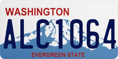 WA license plate ALC1064