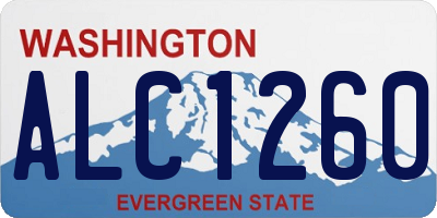 WA license plate ALC1260