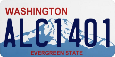 WA license plate ALC1401