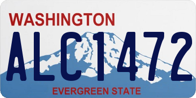 WA license plate ALC1472