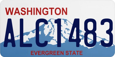 WA license plate ALC1483