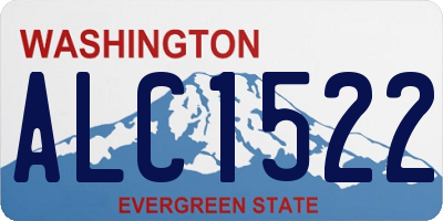 WA license plate ALC1522