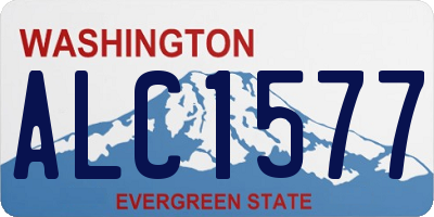 WA license plate ALC1577