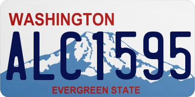 WA license plate ALC1595