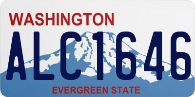 WA license plate ALC1646