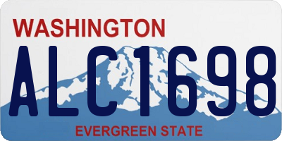 WA license plate ALC1698