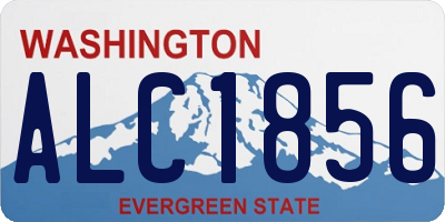 WA license plate ALC1856