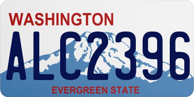 WA license plate ALC2396