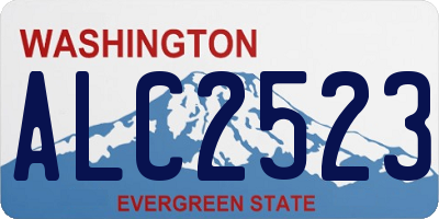 WA license plate ALC2523