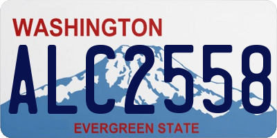 WA license plate ALC2558