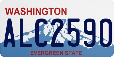 WA license plate ALC2590