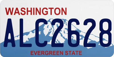 WA license plate ALC2628