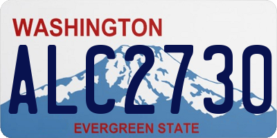 WA license plate ALC2730