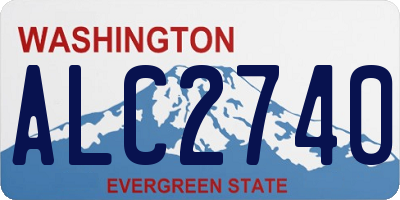 WA license plate ALC2740