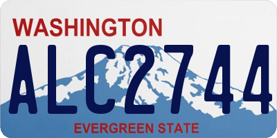 WA license plate ALC2744