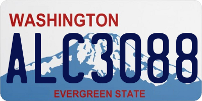 WA license plate ALC3088
