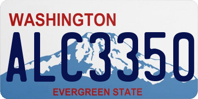 WA license plate ALC3350