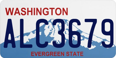 WA license plate ALC3679