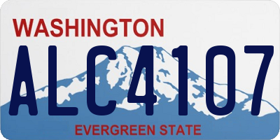 WA license plate ALC4107