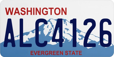 WA license plate ALC4126