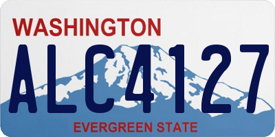 WA license plate ALC4127