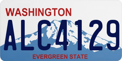 WA license plate ALC4129