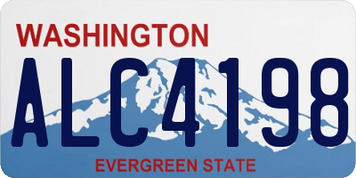 WA license plate ALC4198
