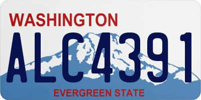 WA license plate ALC4391
