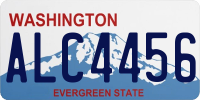 WA license plate ALC4456