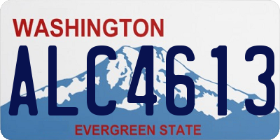 WA license plate ALC4613