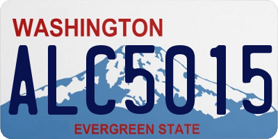 WA license plate ALC5015