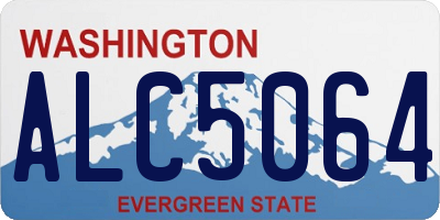 WA license plate ALC5064