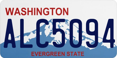 WA license plate ALC5094