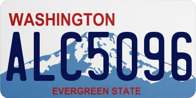 WA license plate ALC5096