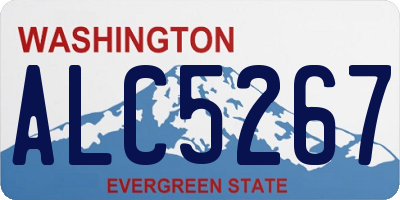 WA license plate ALC5267