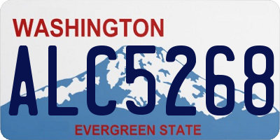WA license plate ALC5268