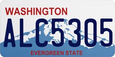 WA license plate ALC5305