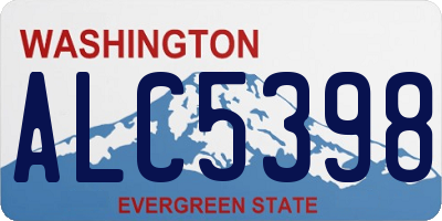 WA license plate ALC5398