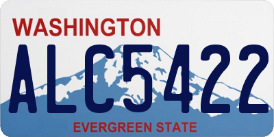 WA license plate ALC5422
