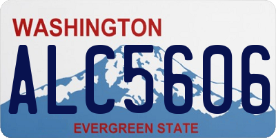 WA license plate ALC5606