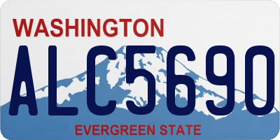 WA license plate ALC5690