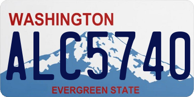 WA license plate ALC5740