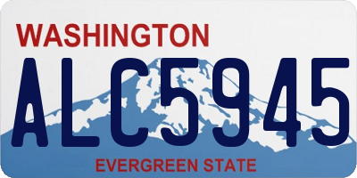 WA license plate ALC5945